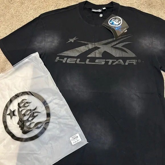 Hellstar Black Men's Shirt - Picture 1 of 4